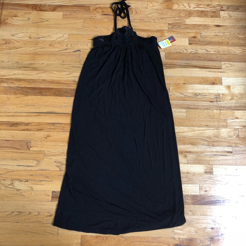 NWT Black Leifstoddir Dress Size L